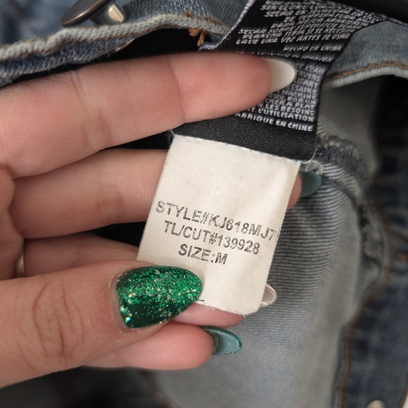 Kut From The Kloth Amelia Denim Jacket Size Medium - Picture 7 of 8